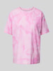 Jake*s Casual T-Shirt im Batik-Look Pink