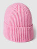 Unio Czapka beanie z szerokim brzegiem model ‘Mika’ Jasnoróżowy