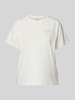 ICHI T-Shirt mit Applikation Modell 'NYNNA' Weiss