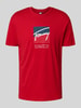 Tommy Jeans Regular Fit T-Shirt aus reiner Baumwolle Rot