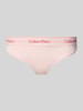 Calvin Klein Underwear String mit elastischem Bund und Label-Details Hellrosa