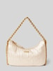 Liu Jo White Handtasche mit Label-Strukturmuster Modell 'ADONIDE' Gold