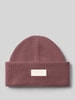 DRYKORN Beanie mit Label-Patch Hellrot