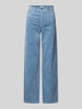 Marc O'Polo Denim Wide leg corduroy broek in 5-pocketmodel Lichtblauw