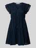 Only Leicht ausgestelltes Spitzenkleid aus reiner Baumwolle Modell 'HELENA' Marine