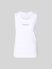 MAISON KITSUNÉ Top aus reiner Baumwolle Weiss