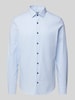 OLYMP Level Five Slim Fit Businesshemd aus Baumwoll-Mix Bleu