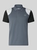 Lacoste Sport Regular Fit Sport-T-Shirt im Colorblock-Design Mittelgrau