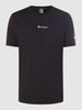 CHAMPION T-Shirt mit Label-Print Schwarz