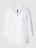 Marc Cain Blouse met zijde in een effen design Wit