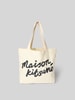 MAISON KITSUNÉ Shopper aus reiner Baumwolle Ecru