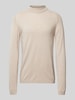 CG - Club of Gents Gebreide pullover met structuurmotief, model 'Bertie' Beige