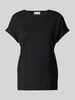 Armedangels T-Shirt mit geripptem Rundhalsausschnitt Modell 'IDAARA' Black