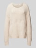 Milano Italy Strickpullover mit Strukturmuster Beige