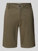 Tom Tailor Slim Fit Bermudas aus Baumwoll-Mix Oliv