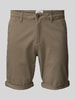 Jack & Jones Regular Fit Bermudas in unifarbenem Design Modell 'BOWIE' Khaki