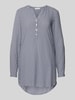 Christian Berg Woman Bluse mit feinem Allover-Muster Dunkelblau