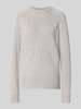 MYON Loose Fit Pullover aus reinem Kaschmir in Strick-Optik Hellgrau