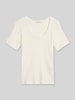 Marc O'Polo Regular Fit T-Shirt aus reiner Baumwolle Weiss