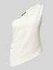 Gina Tricot One shoulder-top met plooien Offwhite