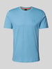 BOSS Orange T-shirt met labeldetail Oceaanblauw