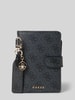 Guess Portemonnaie mit Logo-Applikation Modell 'Gift' Anthrazit