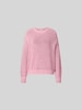 Juvia Relaxed Fit Pullover mit Lochmuster Pink