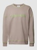 Calvin Klein Underwear Sweatshirt mit Kontrastnähten Modell 'FUTURE' Taupe