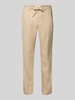 Gant Relaxed Fit Leinenhose mit Tunnelzug Beige