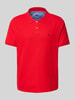 Fynch-Hatton Regular Fit Poloshirt mit Logo-Stitching Rot