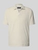 Marc O'Polo Regular Fit Poloshirt aus Baumwoll-Frottee Offwhite