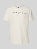 Tommy Jeans T-shirt o kroju regular fit z czystej bawełny z wyhaftowanym logo Złamany biały melanż