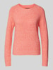 Vero Moda Weicher Langarm Pullover mit Rundhalsausschnitt Modell 'DOFFY' Rot