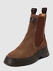 Gant Chelsea boots van suède, model 'Janebi' Zand