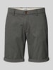 Jack & Jones Regular Fit Bermudas mit Strukturmuster Modell 'FURY' Hellblau