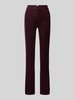 Brax Tapered Fit Cordhose aus Baumwoll-Mix Modell 'MILEY' Aubergine