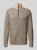 Jack & Jones Strickpullover mit Rollkragen Modell 'COSPACE' Beige