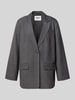 ONLY Loose Fit Longblazer mit Reverskragen Modell 'LINDA' Anthrazit Melange