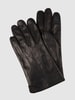 EEM Touchscreen-handschoenen van leer Zwart