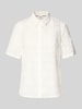 Brax Regular Fit Bluse aus reiner Baumwolle mit Lochstickerei Weiss