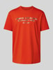 ARMANI EXCHANGE T-Shirt mit Label-Print Orange