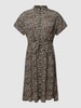 Vero Moda Curve PLUS SIZE midi-jurk met dierenprint Zand