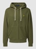 Polo Ralph Lauren Sweatjacke mit Label-Stitching Dunkelgrün