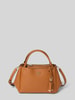 Guess Satchel Bag mit Label-Applikation Modell 'TALENT' Cognac