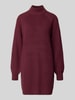 NOISY MAY® Tricotjurk met opstaande kraag model 'TIMMY' Aubergine