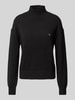 Calvin Klein Jeans Strickpullover mit gerippten Abschlüssen Black