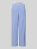 Polo Ralph Lauren Straight Leg Pyjama-Hose mit elastischem Label-Bund Blau