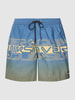 Quiksilver Badehose mit Label-Print Blau