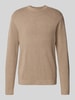 Jack & Jones Premium Strickpullover mit Stehkragen Modell 'MILANO' Beige