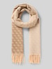 GUESS Schal aus Viskose-Mix mit Logo-Detail Beige